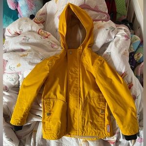 Yellow size 5/6 yellow Hunter kids rain jacket